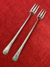 2 Clarion Oneida Community Par Plate Cocktail Seafood Fork Antique 1931 ... - £11.77 GBP