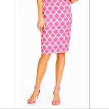 Talbots Pink Pencil Skirt Womens 10 Business Work Professional Geometric... - £27.06 GBP