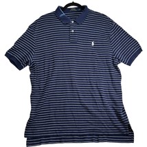 Polo Ralph Lauren navy blue with white stripes short-sleeve shirt size XL - $23.80