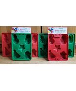 Set of 8 Jello Jigglers Holiday Mold Set Christmas Tree Star Snowman Santa  - $41.99
