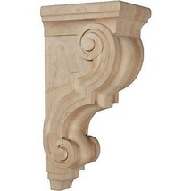 5 in. W x 6.75 in. D x 14 in. H Large Traditional Wood Corbel, Maple, Ar - $163.09