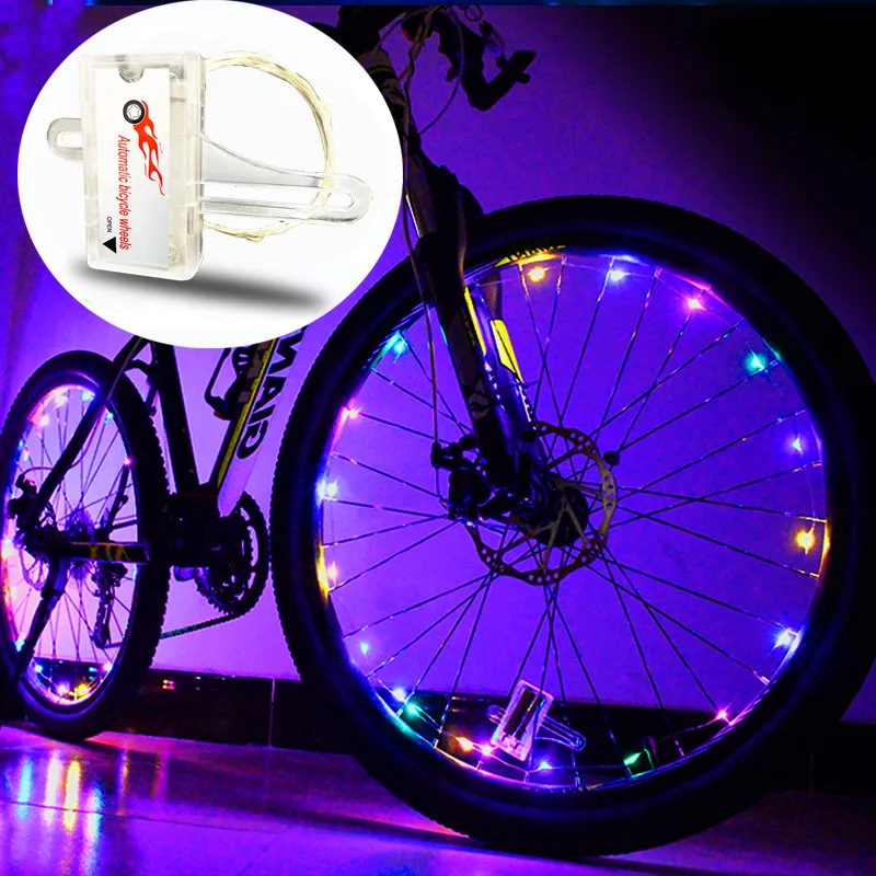 Colorful Rainproof Bicycle Wheel LED Lights Front and Rear Spoke Lights Cycling - £8.35 GBP+