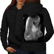 Bear Disco Space Animal Sweatshirt Hoody Party Animal Women Hoodie Back - £17.52 GBP