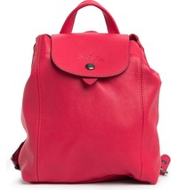 Longchamp Le Pliage Cuir Mini XS Leather Backpack ~NIP~ Red - £234.88 GBP
