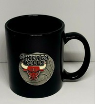 NBA Chicago Bulls Basketball 3D Black 10 oz. Coffee Mug Cup - £11.29 GBP