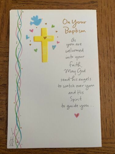 Primary image for Baby Baptism Greeting Card, comes with envelope