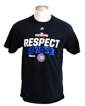 Majestic MLB Chicago Cubs Black Respect Short Sleeve Tee T Shirt Men&#39;s  NWT - £19.74 GBP