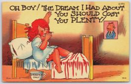 Postcard Girl in Bed Oh Boy! The Dream I Had About Should Cost You Plent... - £4.88 GBP