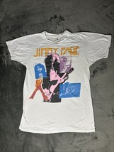 1985 Jimmy Page Led Zeppelin Screen Stars T Shirt Vintage Size L - $185.00