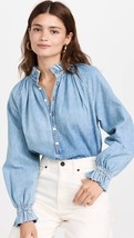 Citizens of Humanity Iris Blouse Denim Blue ( XS ) - £88.70 GBP