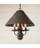 Homespun Shade Chandelier  in Espresso with Salem Brick - $532.72 CAD