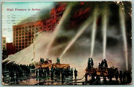 High Pressure Fire Hoses Glens Falls Fire Insurance NY 1910 DB Postcard F15 - £11.55 GBP