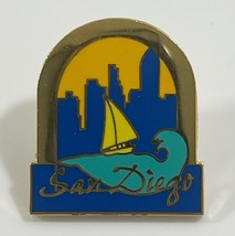 San Diego Lapel Pin City Skyline, Sail Boat - $7.91