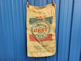 Pillsbury Best XXXX Feeds Vintage Burlap Sack Pillsbury Mills Inc. Clint... - £19.30 GBP