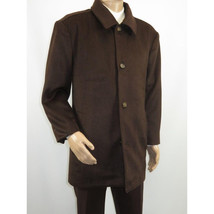 Men's Pea Top Coat Veronesi Wool Cashmere ARNO Brown 46 Regular image 4