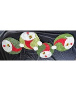 Handmade Christmas Santa face table runner 26x47 - $20.23 CAD
