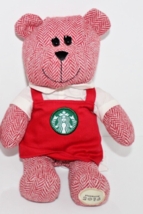 Starbucks 2016 Holiday Winter Bearista Bear Red Apron Limited Edition Pl... - $15.47 CAD