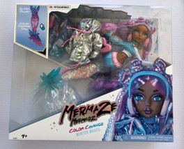 Mermaze Mermaidz Doll Set Color Change Glitter Winter Waves  Harmonique + extras - £18.37 GBP
