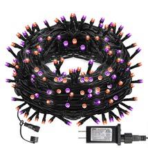 Halloween String Lights, 66Ft 200 Led Connectable Black Wire 8 Modes String Ligh - £27.16 GBP