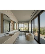 Marble Travertine Bathtub Handcrafted - Renata Coffee Brown - - $241,801.94 MXN