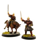 Eomer Foot and Mounted 2 Painted Miniatures Rohan Marshall Middle-Earth - £51.36 GBP