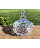 Waterford Alana Powder Jar Dresser Jar Signed Irish Cut Glass Vanity Col... - $1,209.00 MXN