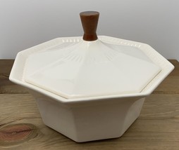 Vintage MCM Covered Dish/Bowl White Octagonal California 109 USA Excellent - €25,75 EUR