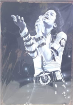 Michael Jackson Metal Tin Sign Wall Mount Decoration Picture 23.5 x 15.5... - £27.26 GBP