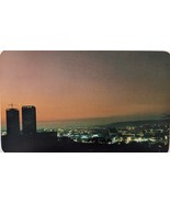 Night view with the Agua Calinete Towers. Tijuana Baja Cfa. Norte Postcard - $2.67 CAD