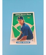 1993 Topps Chris Widger #632 Draft Pick Seattle Mariners Baseball Card - $1.09
