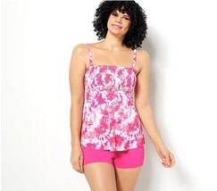 Kim Gravel x Swimsuits Smocked Bandeau &amp; Shorts Set (Tahiti Tie Dye, 10) A480670 - $19.68