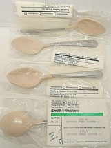(4) Smith &amp; Nephew Beige Coated Utensil Soft Touch Spoons Teaspoon A703-70 NEW - £4.83 GBP