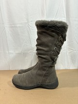 Baretraps Erin Gray Leather Faux Fur Tall Winter Boots Wmns Sz 7 M - £31.55 GBP