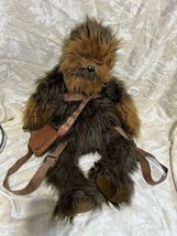 Star Wars CHEWBACCA Chewy 25&quot; 63.5 cm Plush Backpack Buddy Bag Full Body - £34.91 GBP