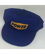 Vintage Yellow Power Logo Blue Snapback Hat Cap - $26.94 CAD