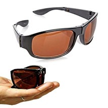 HD Vision Fold Aways Sunglasses - Black - £6.27 GBP
