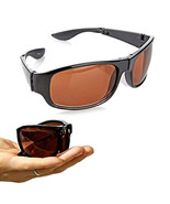 HD Vision Fold Aways Sunglasses - Black - £6.28 GBP