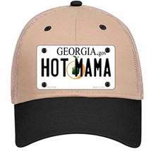 Hot Mama Georgia Novelty Khaki Mesh License Plate Hat - £23.28 GBP
