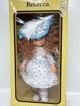 Vintage 1983 Uneeda Doll Rebecca 9” Red Curly Hair Hong Kong Original Box KMart - $18.69