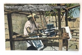 Postcard Mexican Zarape Weaver Loom 2219 C.T. Mexico Sarape Texcoco - £6.24 GBP