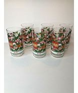 Jack&#39;s Restaurant 16 Oz Coca Cola Glass 6 Tumblers Glasses Christmas Pat... - £17.55 GBP