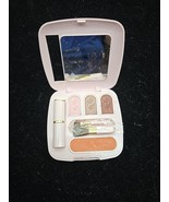 NOS Vtg Mary Kay Custom Compact Pink Makeup Suede Lipstick Whisper Cocoa... - $394.46 MXN
