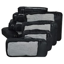 Packing Cubes Travel Pouch Bag Organiser Set of 8 (2 x Large, Medium, Small and - £40.22 GBP
