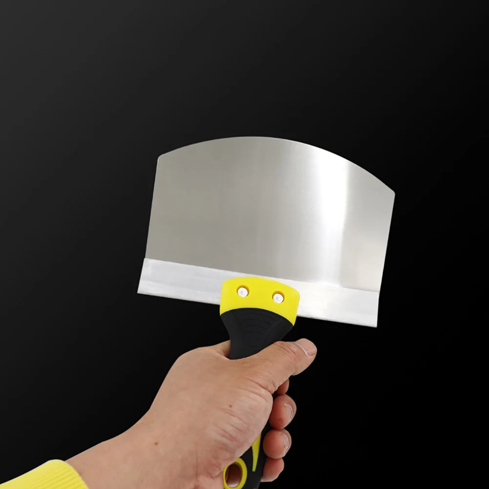 Putty  Stainless Steel Wall Paint Plaster Trowel Arc Ash Shovel Paint Feed Filli - $90.73