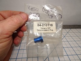 54-210110 Decompression Plug Blue fits Yamaha YZF250 YZF450 Factory Sealed - $19.33