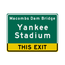 Replica Yankee Stadium New York Highway Metal Sign - £19.18 GBP+