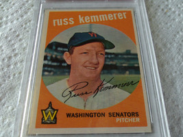1959 Topps Russ Kemmerer # 191 Psa 9 Mint O/C W. Senators Baseball - $79.99