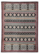 New Daina Optical Pattern 5&#39;7&quot;x7&#39;10&quot; ft Hand Knotted Low Pile Woolen Area Rugs - £271.13 GBP