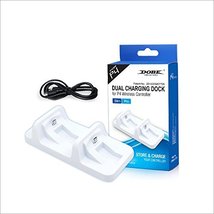 Dobe PS4 Dual Charging Dock Compact Station White for PS4/PS4 Slim/ PS4 Pro Cont - £7.82 GBP