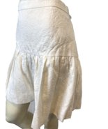 J. Crew Off-White Embossed Paisley Peplum Skirt, Women&#39;s Size 10 - $9.49